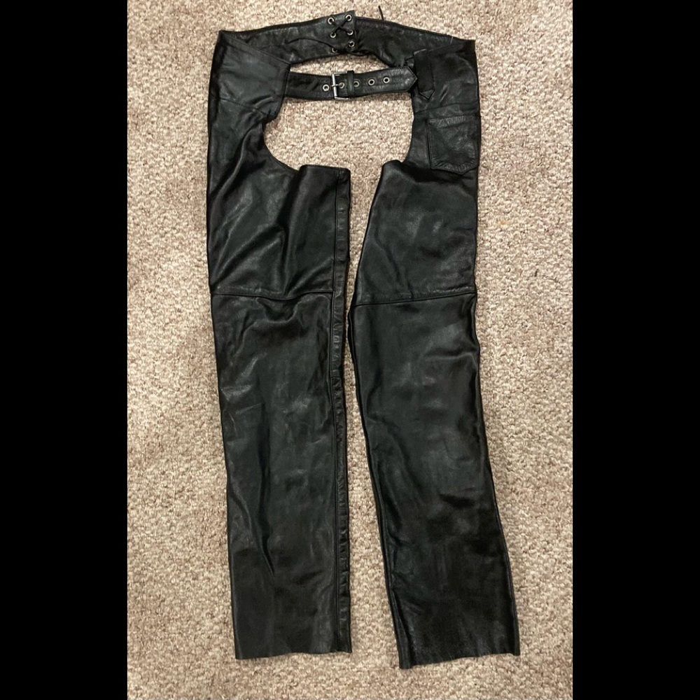 XElement Advanced Motorcycle Gear leather motorcycle chaps